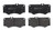 4x Brembo Brake Pad Set Of 4 | Low-Metallic D1580-8792 | Mercedes-Benz G550 G55 AMG G500