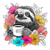 Sloth With Coffee V5 Vinyl Car Decal Sticker – Waterproof & UV-Resistant 6.826666666666667"