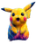 Pikachu Splash Art Vinyl Car Decal Sticker – Waterproof & UV-Resistant 3.946666666666666