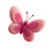 Pink Wool Butterfly Vinyl Car Decal Sticker – Waterproof & UV-Resistant 3.4133333333333336"