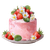 Strawberry Birthday Cake Vinyl Car Decal Sticker – Waterproof & UV-Resistant 3.4133333333333336"