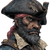 Sinister Pirate Clipart Vinyl Car Decal Sticker – Waterproof & UV-Resistant 3.4133333333333336"