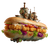 Submarine Sandwich Vinyl Car Decal Sticker – Waterproof & UV-Resistant 3.4133333333333336"