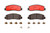 4x Upgrade Your 2008-2013 Ford Brake Pads | Brembo Ceramic Set Of 4 | Premium Low-Met OE Equivalent