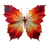 Leaf Butterfly Art Vinyl Car Decal Sticker – Waterproof & UV-Resistant 3.4133333333333336"