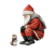 Woodland Santa Claus Vinyl Car Decal Sticker – Waterproof & UV-Resistant 6.826666666666667"