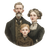 Victorian Family Portrait V4 Vinyl Car Decal Sticker – Waterproof & UV-Resistant 3.4133333333333336"