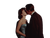 Vintage Kissing Scene V5 Vinyl Car Decal Sticker – Waterproof & UV-Resistant 6.1866666666666665"