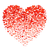 Red Heart Mosaic Vinyl Car Decal Sticker – Waterproof & UV-Resistant 6.826666666666667"