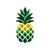 Modern Pineapple Logo Vinyl Car Decal Sticker – Waterproof & UV-Resistant 6.826666666666667"