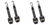 2x F2 Boat Transom Tie Down Straps | Eliminate Slippage | 2500lb Break Strength | Retractable | Vinyl Coated J-Hooks