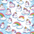Cartoon Unicorn Pattern Vinyl Car Decal Sticker – Waterproof & UV-Resistant 3.4133333333333336"
