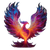 Phoenix Rising Heart Vinyl Car Decal Sticker – Waterproof & UV-Resistant 3.4133333333333336"