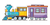 Cute Cartoon Train Vinyl Car Decal Sticker – Waterproof & UV-Resistant 5.12"
