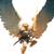 Blond Winged Warrior Vinyl Car Decal Sticker – Waterproof & UV-Resistant 3.4133333333333336"