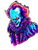 Neon Pennywise Portrait Vinyl Car Decal Sticker – Waterproof & UV-Resistant 4.1066666666666665"