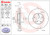 2x Eye-Catching Brembo Vented Brake Rotor | 296mm x 50.5mm x 32mm | Corrosion Resistant