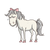 Dizzy Cartoon Horse Vinyl Car Decal Sticker – Waterproof & UV-Resistant 3.4133333333333336"