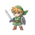 Chibi Link Vinyl Car Decal Sticker – Waterproof & UV-Resistant 3.4133333333333336"