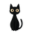 Cute Black Cat V58 Vinyl Car Decal Sticker – Waterproof & UV-Resistant 3.946666666666666