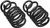 2x Upgrade Your Ride | Moog Chassis Coil Spring Set of 2 | Variable Rate Springs, Ideal Replacement for Heavy Loads
