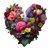 Romantic Floral Heart Vinyl Car Decal Sticker – Waterproof & UV-Resistant 3.4133333333333336"