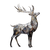 Sacred White Stag Vinyl Car Decal Sticker – Waterproof & UV-Resistant 3.4133333333333336"