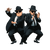 Blues Brothers Dancing Vinyl Car Decal Sticker – Waterproof & UV-Resistant 3.4133333333333336"
