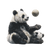 Pandas Playing Ball Vinyl Car Decal Sticker – Waterproof & UV-Resistant 3.4133333333333336"