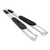 2x Westin Automotive PRO TRAXX 4 Inch Oval Bent Nerf Bar | Fits 2022-2023 Toyota Tundra | Polished Stainless Steel, With Step Pads, Welded End Caps