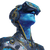 Robotic Vr Man Vinyl Car Decal Sticker – Waterproof & UV-Resistant 3.4133333333333336"