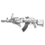 Cyberpunk Assault Rifle Vinyl Car Decal Sticker – Waterproof & UV-Resistant 3.4133333333333336"