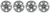 4x High-Quality Chevrolet Malibu,HHR Wheel Covers | Chrome Plated 16 Inch Spokes - Set Of 4