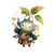 Chibi Tea Spirit Vinyl Car Decal Sticker – Waterproof & UV-Resistant 3.4133333333333336"
