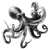 Sideways Crawling Octopus Vinyl Car Decal Sticker – Waterproof & UV-Resistant 3.4133333333333336"