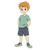 Animated Boy V2 Vinyl Car Decal Sticker – Waterproof & UV-Resistant 3.4133333333333336"