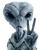 Alien Peace Gesture Vinyl Car Decal Sticker – Waterproof & UV-Resistant 8.0"