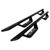 2x 2022-2023 Toyota Tundra Nerf Bar | Outlaw With Drop Down Steps Black Powder Coat Steel