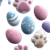 Easter Bunny Pattern Vinyl Car Decal Sticker – Waterproof & UV-Resistant 6.826666666666667"