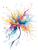 Floral Nerve Cell Vinyl Car Decal Sticker – Waterproof & UV-Resistant 8.213333333333333"