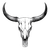 Bull Skull Vector Vinyl Car Decal Sticker – Waterproof & UV-Resistant 3.4133333333333336"