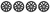 4x Upgrade Your 2018-2024 Traverse | Snap-On Gloss Black Wheel Skin Set | High-Quality ABS Plastic