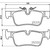 4x Brembo D1762-8993 Low-Metallic Brake Pads | Set of 4