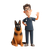 Veterinarian Greeting Dog Vinyl Car Decal Sticker – Waterproof & UV-Resistant 3.4133333333333336"