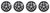 4x Show Off Your Style with IMPOSTOR Gloss Black Wheel Skins | 20" 15 Spokes | Set of 4
