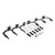2x Heavy-Duty Steel Mounting Kit | Easy Install Brackets
