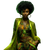 Afrocentric Futurism Portrait Vinyl Car Decal Sticker – Waterproof & UV-Resistant 3.4133333333333336"