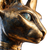 Golden Bastet Sculpture Vinyl Car Decal Sticker – Waterproof & UV-Resistant 3.4133333333333336"