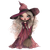 Whimsical Witch Illustration V4 Vinyl Car Decal Sticker – Waterproof & UV-Resistant 3.4133333333333336"
