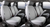 2x FIA SP80 Series Gray Seat Cover | Commercial Grade | Form-Fit Wrap Design